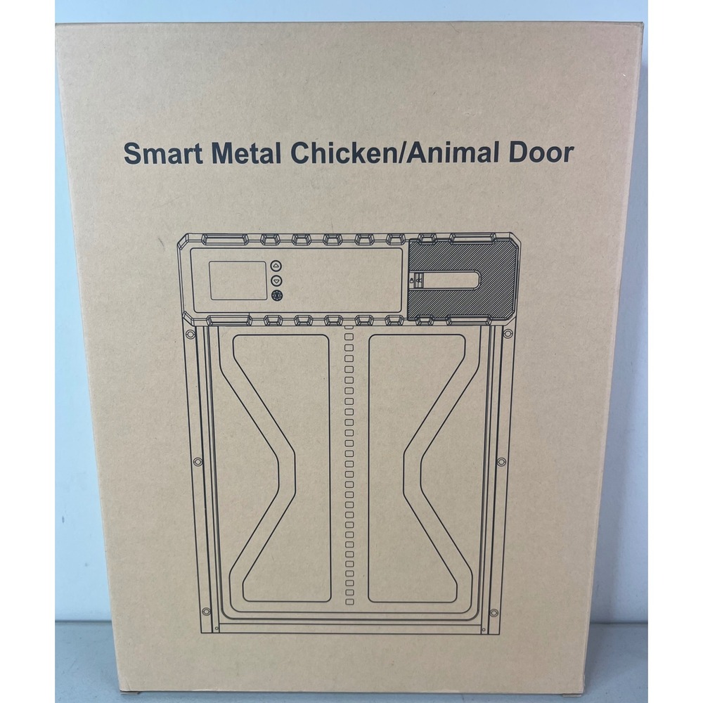NEW Solar Automatic Chicken Coop Door Metal Anti-Pinch Timer Remote Smart Door